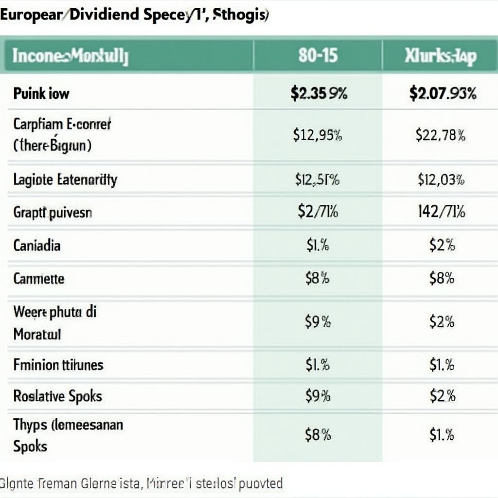 European Dividend Success